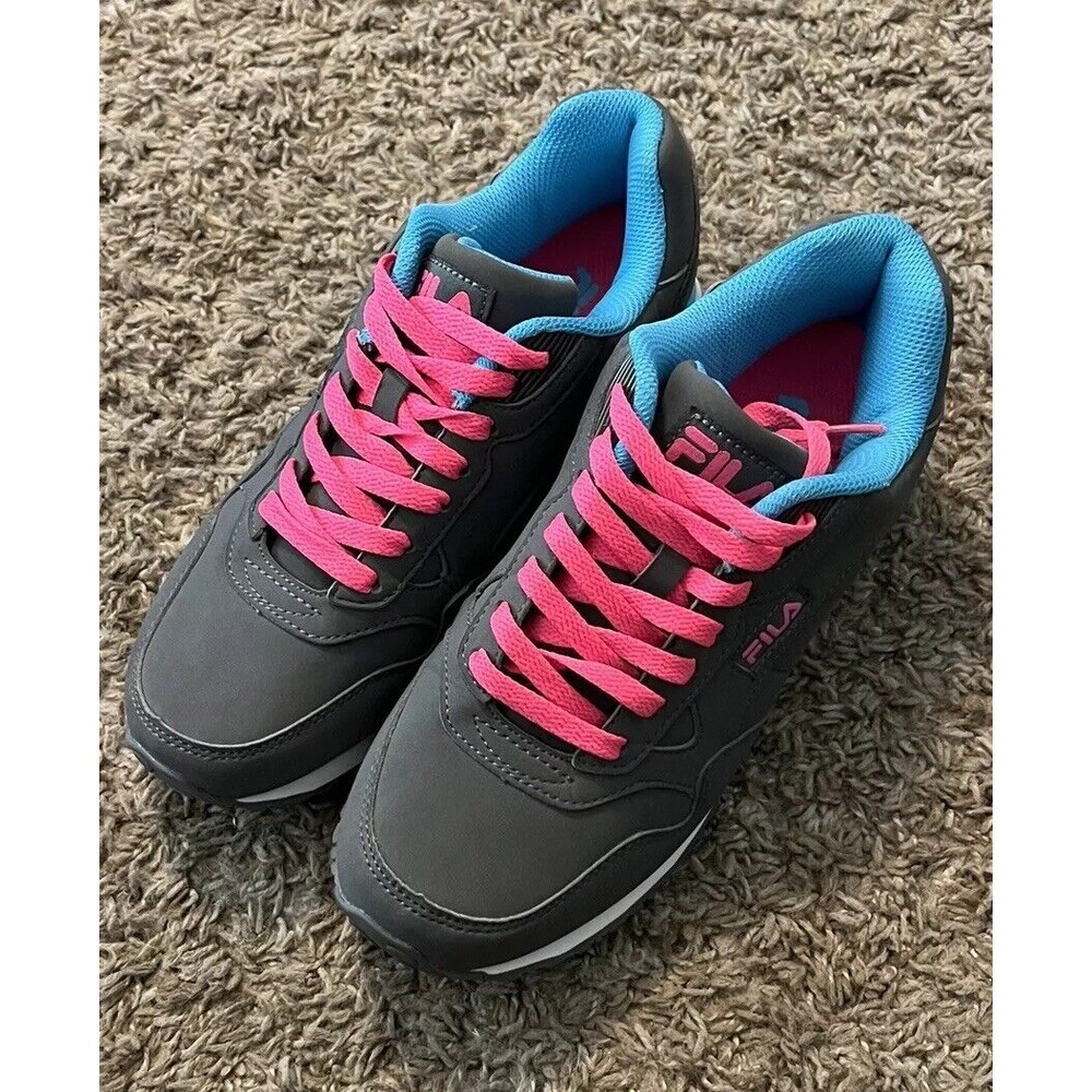 Fila Women's Athletic Shoes Sneakers Gray Pink Blue Brand New Sz 9